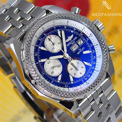 breitling for bentley blue dial|used Bentley Breitling for sale.